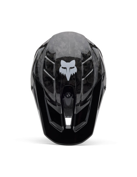 Casque cross Fox 2027 V3 RS Carbon Solid - Noir