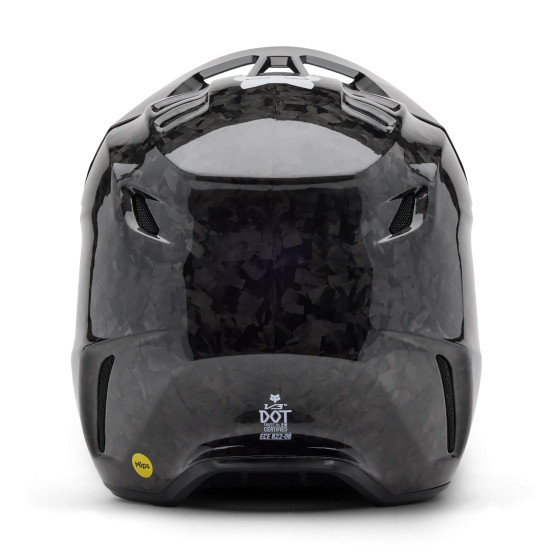 Casque cross Fox 2027 V3 RS Carbon Solid - Noir
