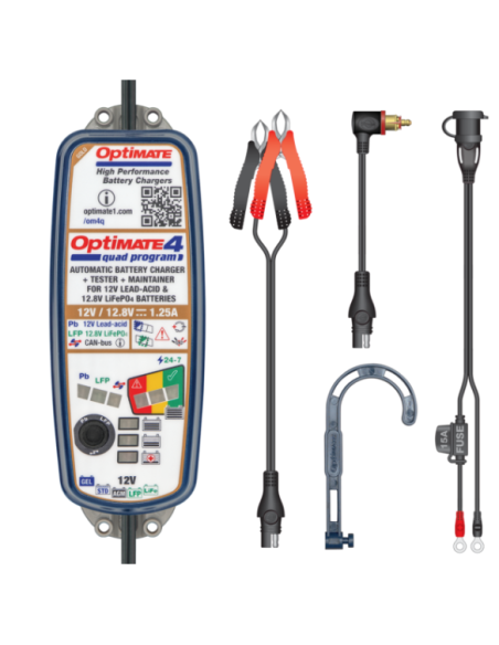 Chargeur batterie OPTIMATE 4 QUAD PROGRAM PREMIUM EDITION