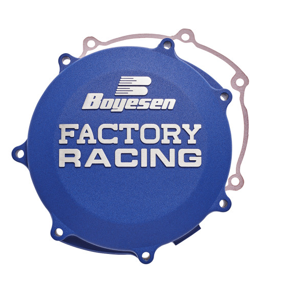 Couvercle de carter d'embrayage BOYESEN Factory Racing - bleu - HUSQVARNA / KTM