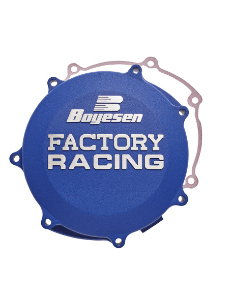 Couvercle de carter d'embrayage BOYESEN Factory Racing - bleu - HUSQVARNA / KTM