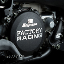 Couvercle de carter d'embrayage BOYESEN Factory Racing - noir - HUSQVARNA / KTM 2