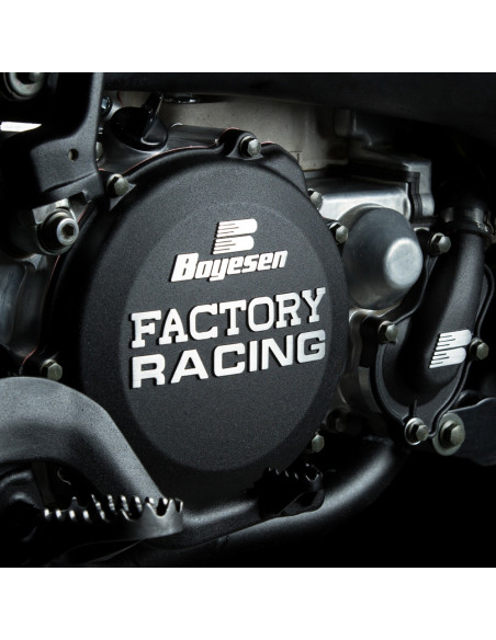 Couvercle de carter d'embrayage BOYESEN Factory Racing - noir - HUSQVARNA / KTM