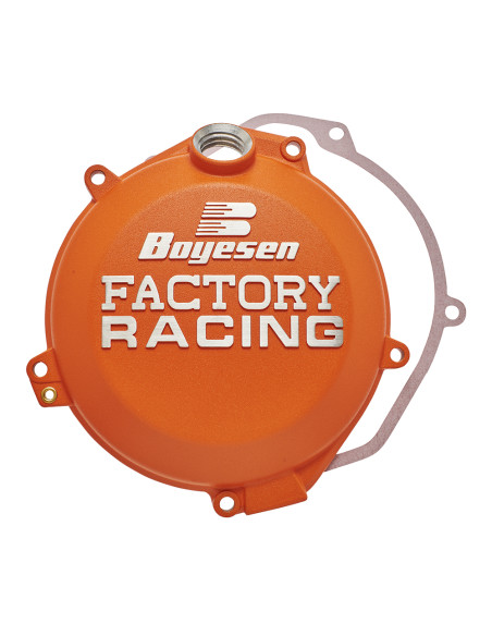 Couvercle de carter d'embrayage BOYESEN Factory Racing - orange - HUSQVARNA / KTM