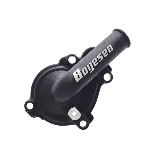 Couvercle de pompe à eau BOYESEN Hyflow - noir - KAWASAKI 125 KX 2001-2002