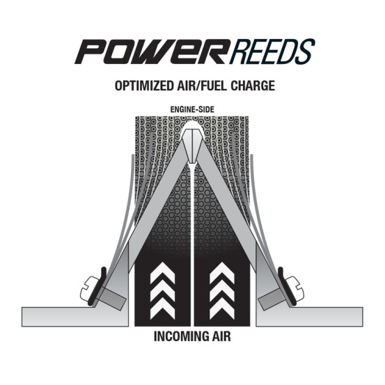 Clapets fibre BOYESEN Power Reeds - 619 - MAICO 250 MC - 400 MC 1981 / 490 1981-1983 / 400 1982 / 250 1982-1983
