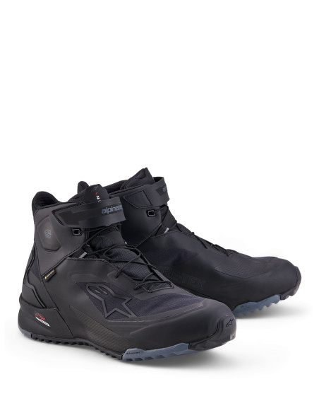 Baskets moto Alpinestars CR-X Gore-Tex - Noir Gris foncé