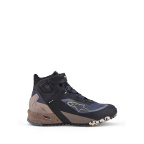 Baskets moto Alpinestars CR-X Gore-Tex - Noir Gris foncé Beige 2