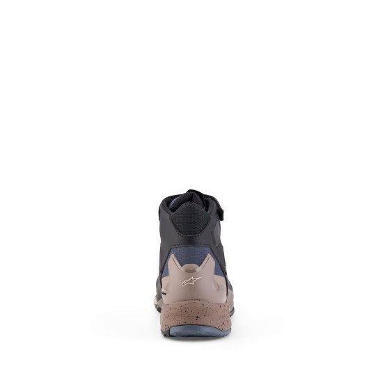 Baskets moto Alpinestars CR-X Gore-Tex - Noir Gris foncé Beige