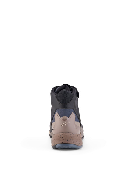 Baskets moto Alpinestars CR-X Gore-Tex - Noir Gris foncé Beige