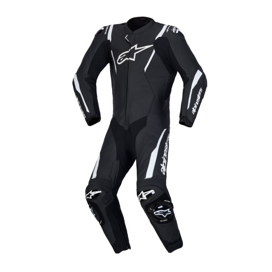 Combinaison cuir moto Alpinestars Missile V3 1 pièce - Noir Blanc