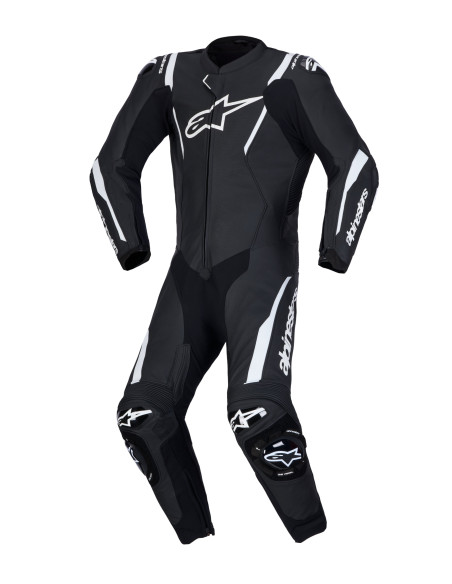 Combinaison cuir moto Alpinestars Missile V3 1 pièce - Noir Blanc