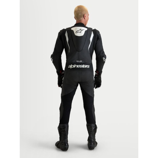 Combinaison cuir moto Alpinestars Missile V3 1 pièce - Noir Blanc