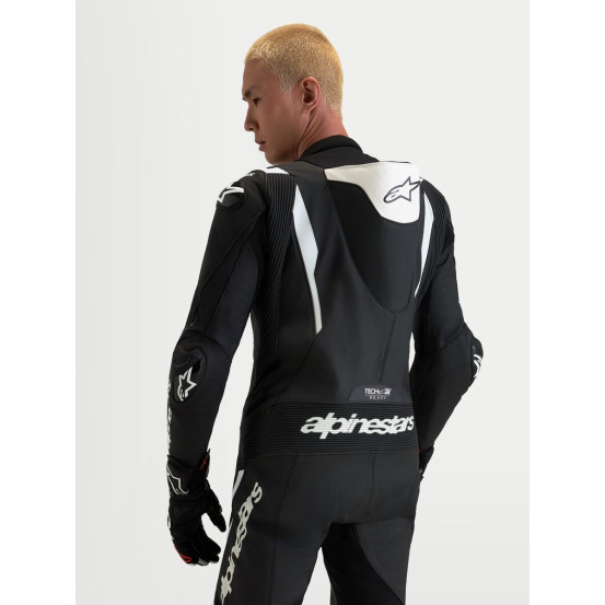 Combinaison cuir moto Alpinestars Missile V3 1 pièce - Noir Blanc