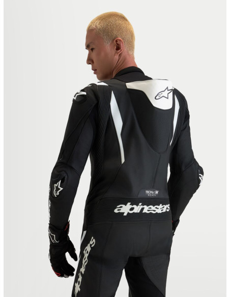 Combinaison cuir moto Alpinestars Missile V3 1 pièce - Noir Blanc