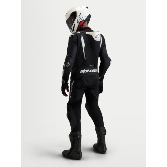 Combinaison cuir moto Alpinestars Missile V3 1 pièce - Noir Blanc