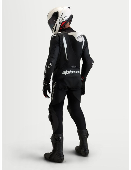 Combinaison cuir moto Alpinestars Missile V3 1 pièce - Noir Blanc