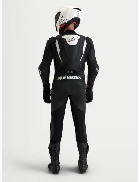 Combinaison cuir moto Alpinestars Missile V3 1 pièce - Noir Blanc