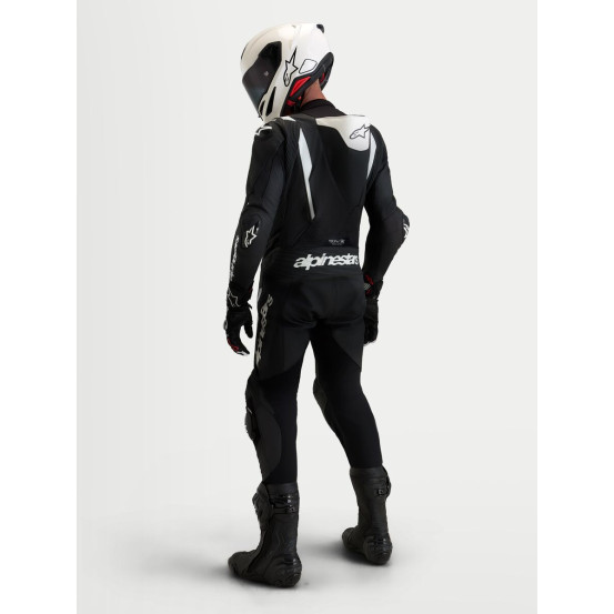 Combinaison cuir moto Alpinestars Missile V3 1 pièce - Noir Blanc