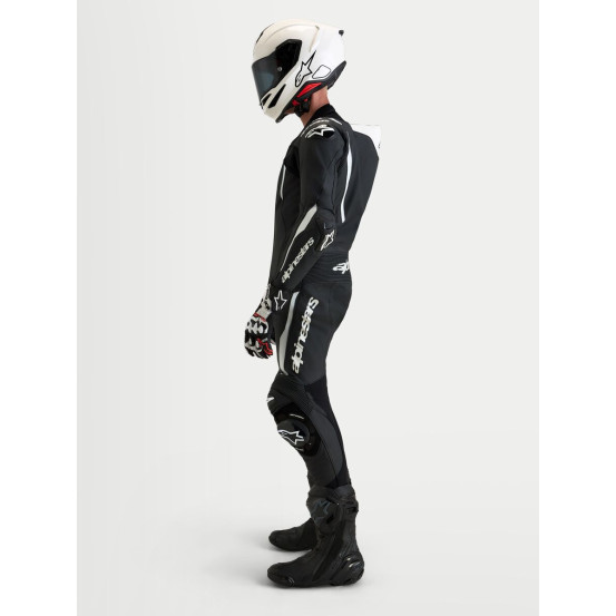 Combinaison cuir moto Alpinestars Missile V3 1 pièce - Noir Blanc