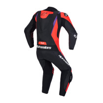 Combinaison cuir moto Alpinestars Missile V3 1 pièce - Noir Rouge fluo Violet 2