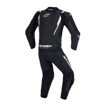 Combinaison cuir moto Alpinestars Missile V3 2 pièces - Noir Blanc 2