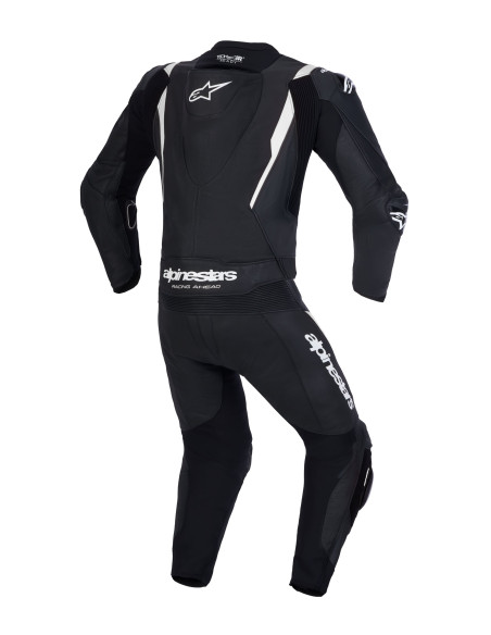Combinaison cuir moto Alpinestars Missile V3 2 pièces - Noir Blanc
