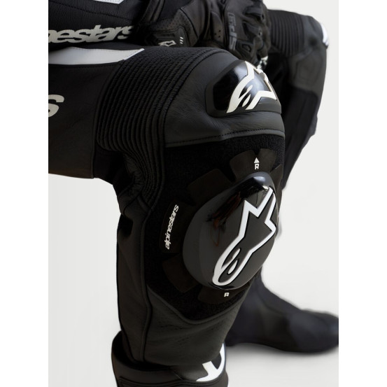 Combinaison cuir moto Alpinestars Missile V3 2 pièces - Noir Blanc
