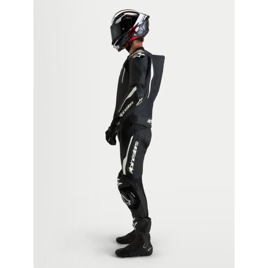 Combinaison cuir moto Alpinestars Missile V3 2 pièces - Noir Blanc