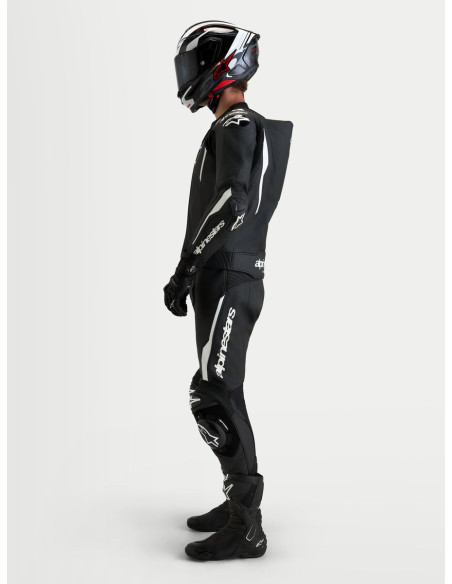 Combinaison cuir moto Alpinestars Missile V3 2 pièces - Noir Blanc