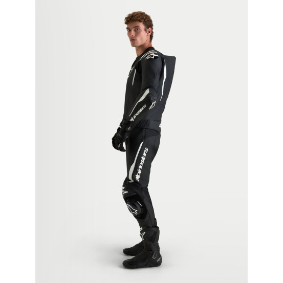 Combinaison cuir moto Alpinestars Missile V3 2 pièces - Noir Blanc