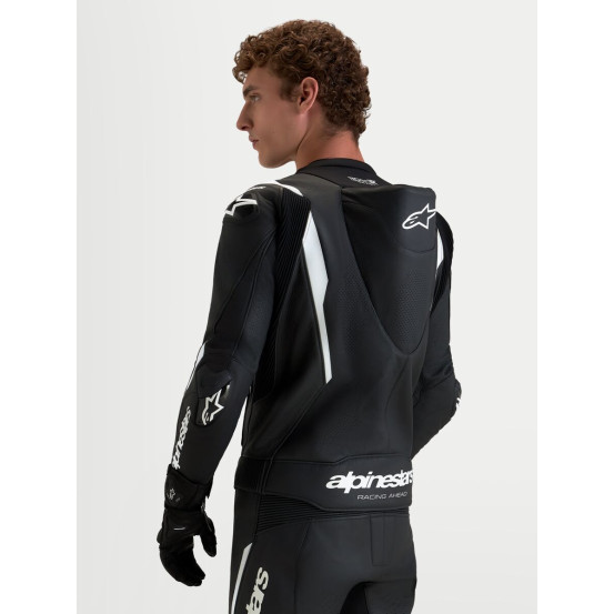 Combinaison cuir moto Alpinestars Missile V3 2 pièces - Noir Blanc