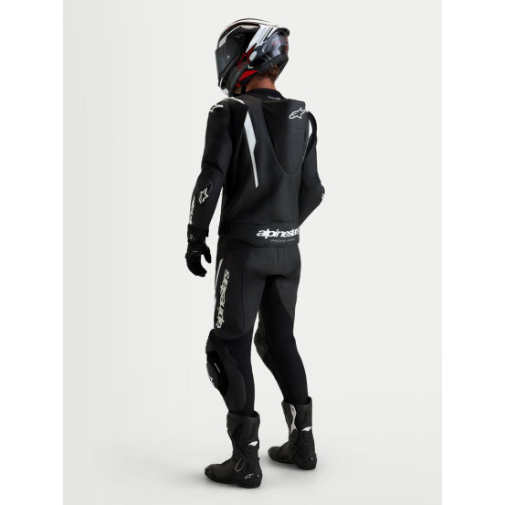 Combinaison cuir moto Alpinestars Missile V3 2 pièces - Noir Blanc