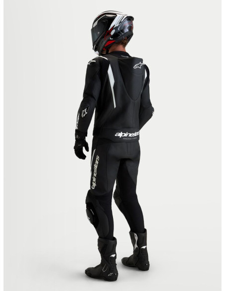 Combinaison cuir moto Alpinestars Missile V3 2 pièces - Noir Blanc