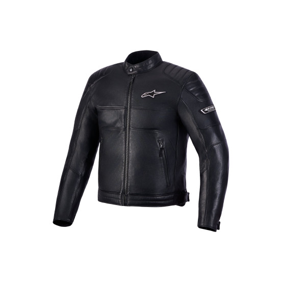 Blouson moto cuir Alpinestars Revern - Noir