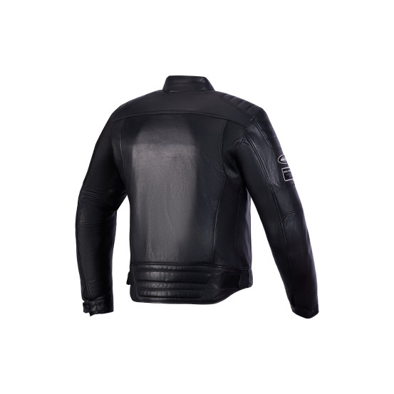 Blouson moto cuir Alpinestars Revern - Noir