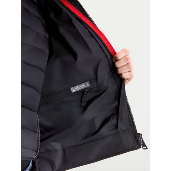 Blouson moto cuir Alpinestars Revern - Noir Gris métal