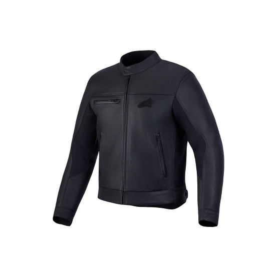 Blouson moto cuir Alpinestars Maver-X - Noir