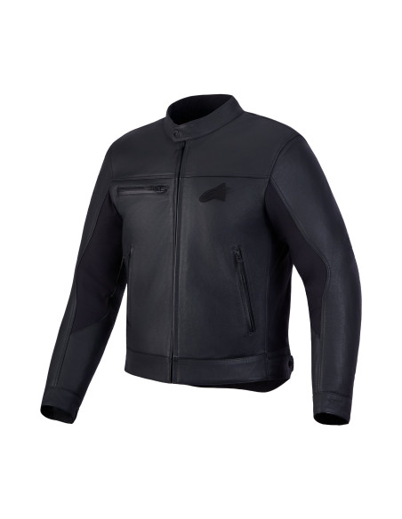 Blouson moto cuir Alpinestars Maver-X - Noir