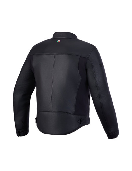 Blouson moto cuir Alpinestars Maver-X - Noir