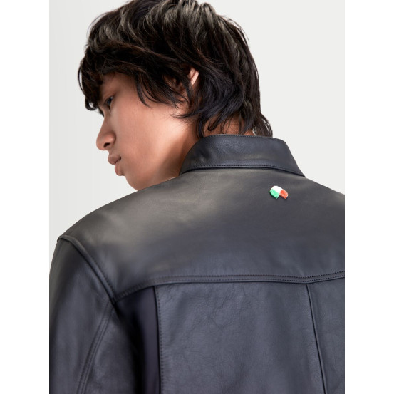 Blouson moto cuir Alpinestars Maver-X - Noir