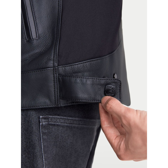 Blouson moto cuir Alpinestars Maver-X - Noir