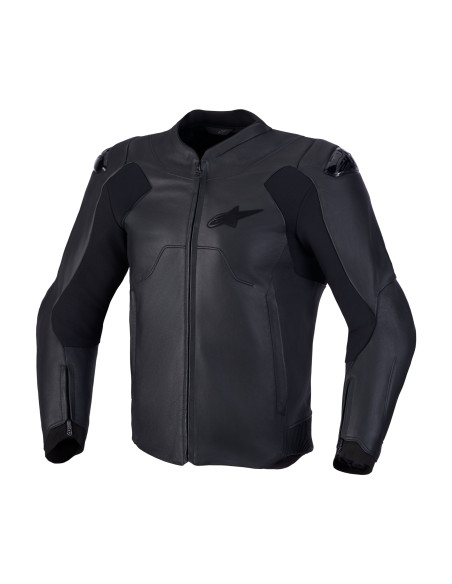 Blouson moto cuir Alpinestars Caliber V2 - Noir