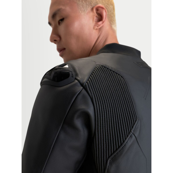 Blouson moto cuir Alpinestars Caliber V2 - Noir