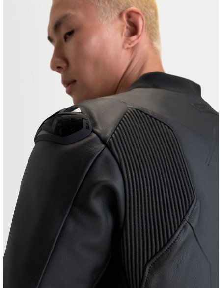 Blouson moto cuir Alpinestars Caliber V2 - Noir