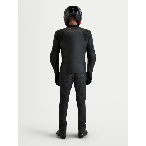 Blouson moto cuir Alpinestars Caliber V2 - Noir