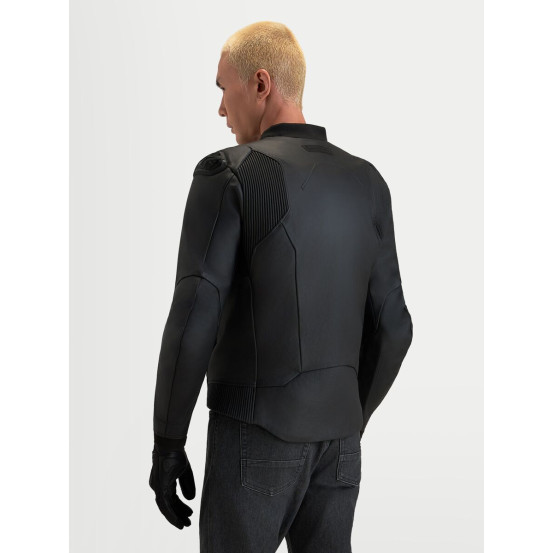 Blouson moto cuir Alpinestars Caliber V2 - Noir