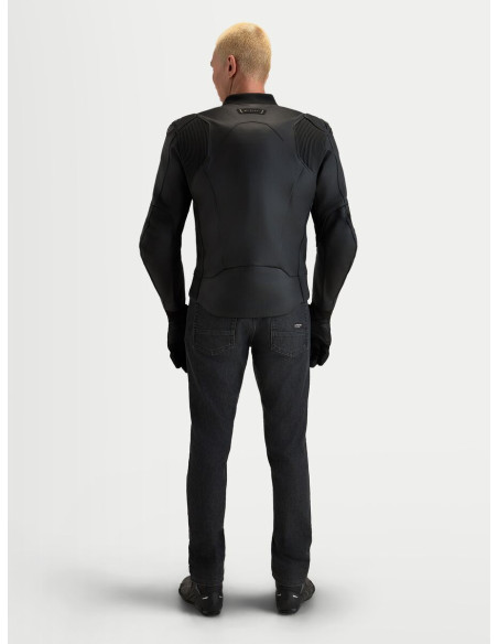 Blouson moto cuir Alpinestars Caliber V2 - Noir