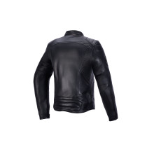 Blouson moto cuir femme Alpinestars Revea - Noir 2