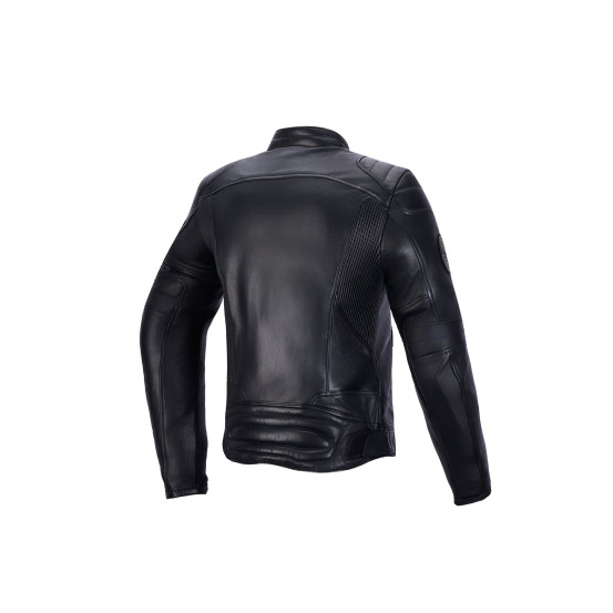 Blouson moto cuir femme Alpinestars Revea - Noir
